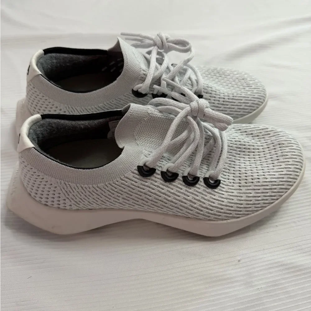 Allbirds Tree Dasher TD2 Women’s Grey Lace Up Sneakers Shoes Size 10.5 10 1/2